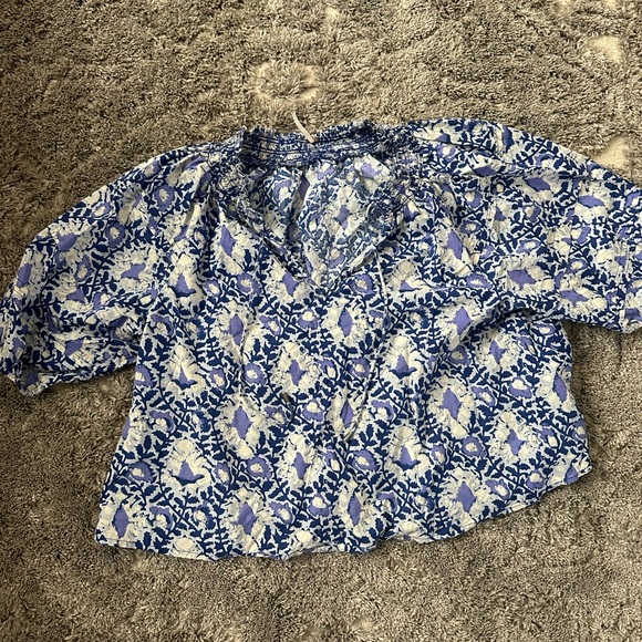 FREE PEOPLE willow printed blouse - Picture 2 of 3